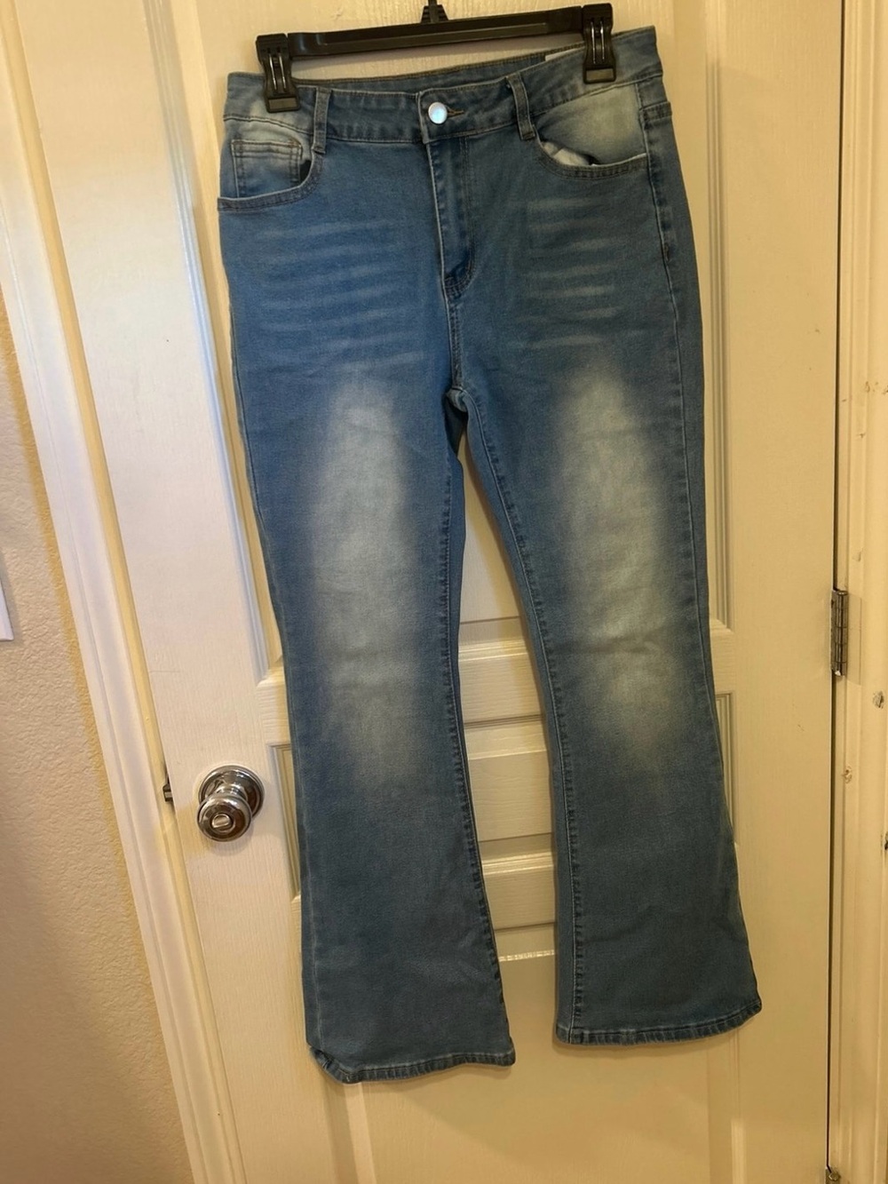 Amazon Women's Light Blue Boot-Cut Stretch Jeans